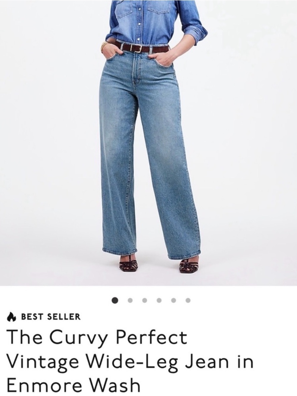 Madewell Curvy Perfect Vintage Wide-Leg Jeans in Enmore Wash - Light Blue